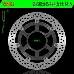 NG tarcza hamulcowa przód honda cb 600F/S hornet ABS 07-13, cbr 600F ABS 11-13 (296X94X4,5) (6X6,5) (środek aluminiowy) - zastę…