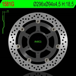 NG tarcza hamulcowa przód honda cbf 600 ABS '08-11, cbf 1000 ABS '06-16, cbr 250 ABS '11-16, cbr 300R ABS '14-20 (296X94X4,5) (…