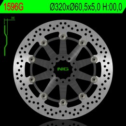 NG tarcza hamulcowa przód ktm duke 390 / ABS '17, rc 250 / 390 / ABS '17 (320X60,5X5,0MM) środek aluminiowy