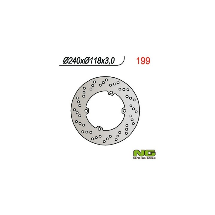 NG tarcza hamulcowa przód honda cr 125/250 (90) (240x118x3)