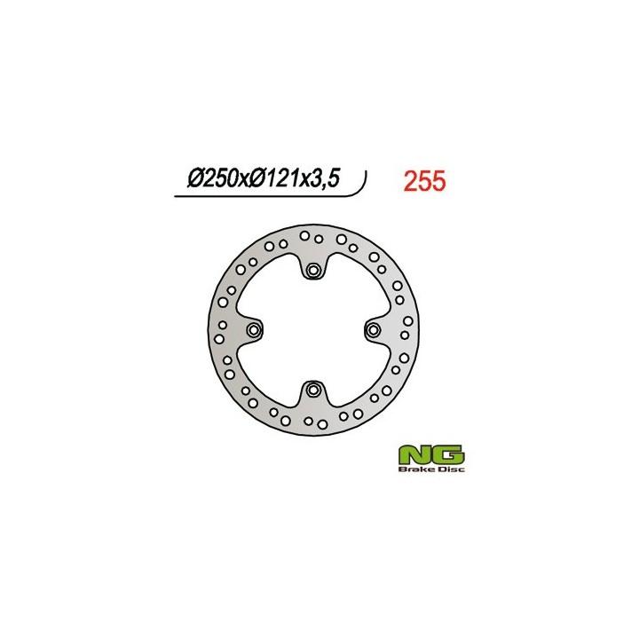 NG tarcza hamulcowa przód suzuki dr 350 (91-99) (250X121X3,5)
