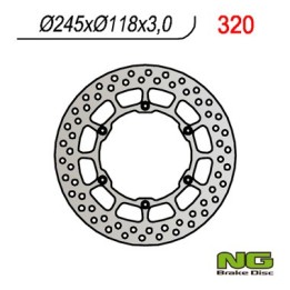 NG tarcza hamulcowa przód yamaha yz/yzf/wrf (245x118x3) (6X6,5MM)