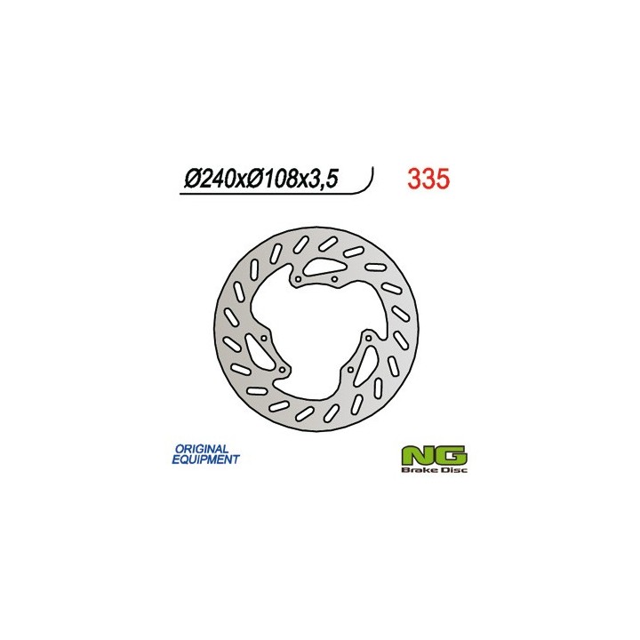 NG tarcza hamulcowa przód derbi 50 senda r/r-racer/x-treme/x-race '00-'09 (240x108x3,5)