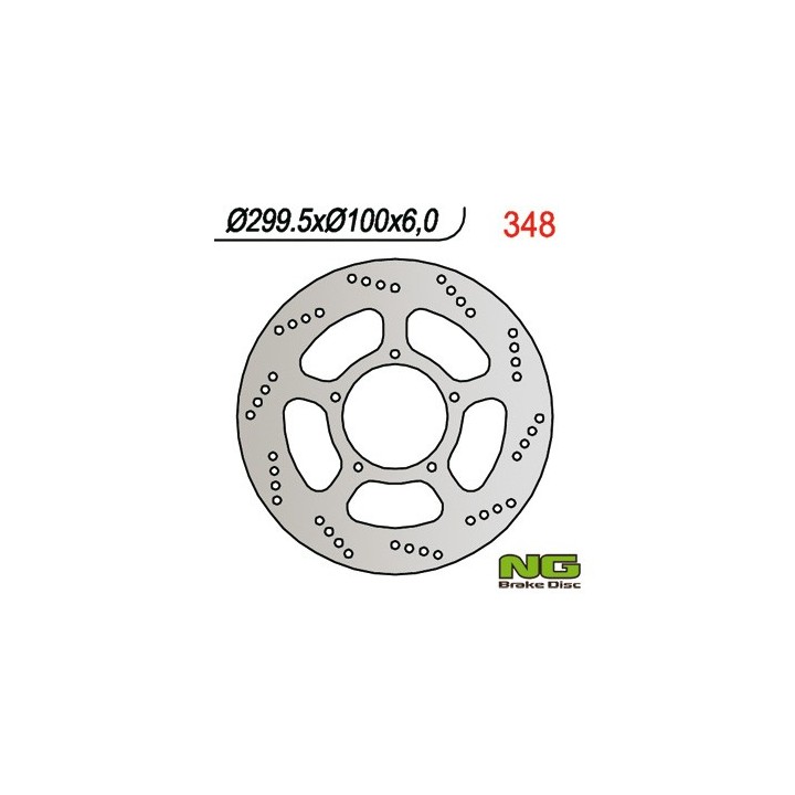 NG TARCZA HAMULCOWA PRZÓD SUZUKI VL 1500 LC (299x100x6) (5x8,5mm)