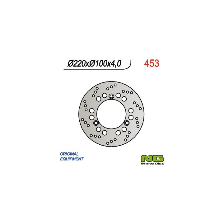 NG tarcza hamulcowa przód suzuki burgman 125/250 02-05 (220X100X4) 3 otwory SR.10,5