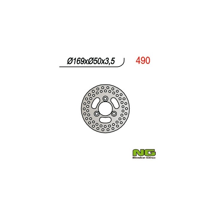 NG tarcza hamulcowa przód kawasaki ksf 250 '96-'01, kef 300 '01-'02 (169x50x3,5)