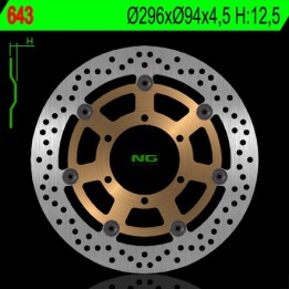 NG tarcza hamulcowa przód honda cbr 600F '01-'10, cb 900F 02-07 vtx 1800C '01-08 (296X94X4,5) (6X6,5mm)