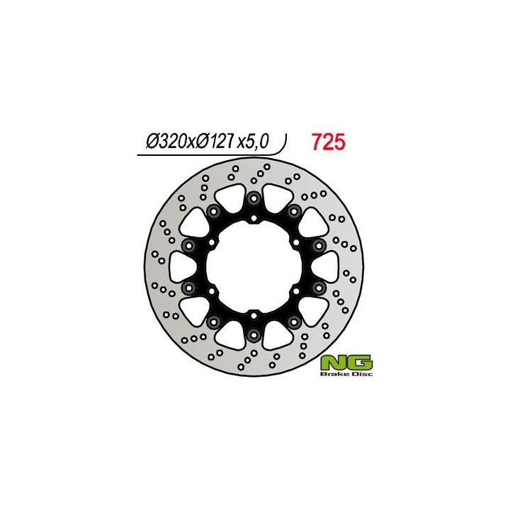 NG tarcza hamulcowa przód husaberg fs 650 '05-'08, fs 450 '15-'17, supermoto 701 '15-'17, ktm duke 620 / 640 '94-'02, LC4 640 a…