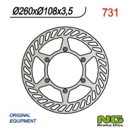 NG tarcza hamulcowa przód gas gas enduro cross 125/200/250/300/400/450/515 (260x108x3,5)