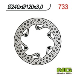 NG tarcza hamulcowa przód husqvarna cr/wr 125/250/360 (87-91), te 350 (89-91), tc/te 610 (91) (240X120X3)