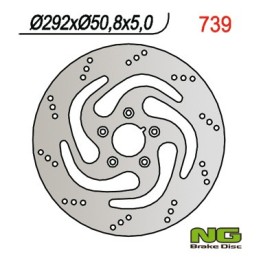 NG tarcza hamulcowa przód harley-davidson (292X50,8X5) 883/1200/1340/1450, 5 otorów ŚR.8,5
