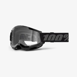 100 PROCENT GOGLE STRATA 2 BLACK - CLEAR LENS