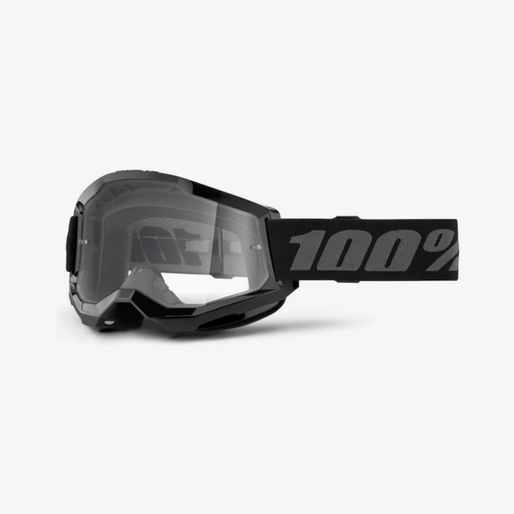 100 PROCENT GOGLE STRATA 2 BLACK - CLEAR LENS