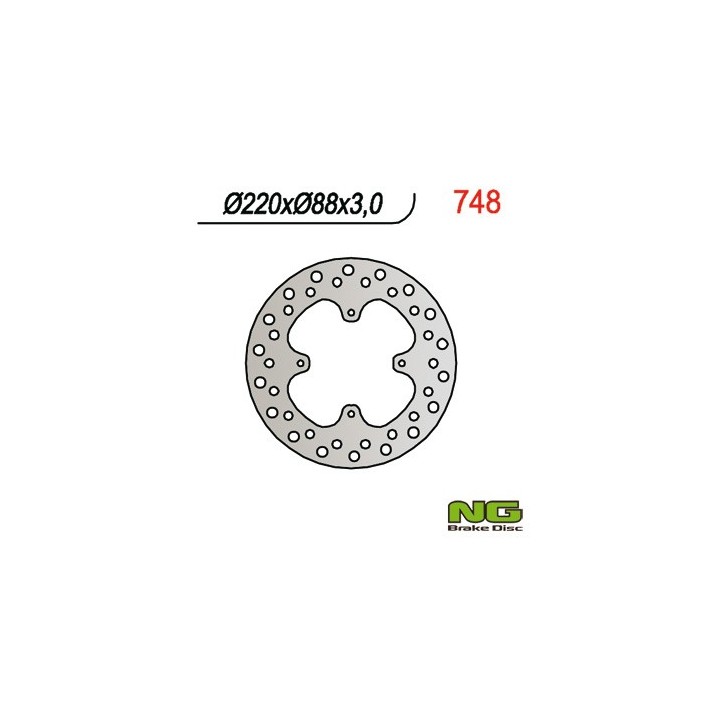 NG tarcza hamulcowa przód honda cr 80 86-95 (220x88x3)