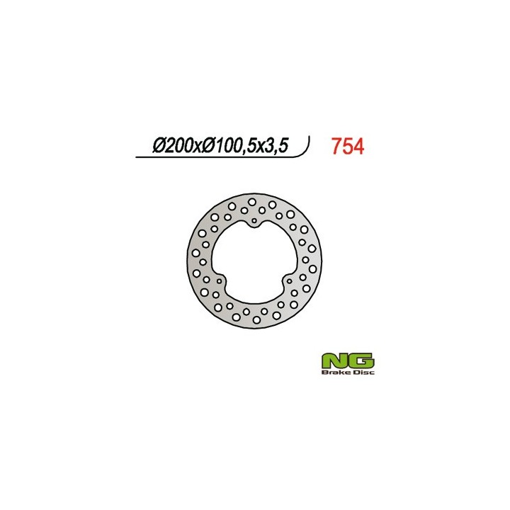 NG tarcza hamulcowa przód suzuki rm 80/85 (200x100x3,5)