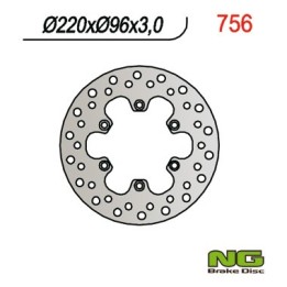 NG tarcza hamulcowa przód kawasaki kx 80 '84-'00, kx 85 '01-16, kx 100 '06-16 (220X96X3)