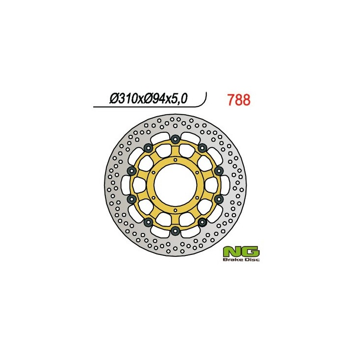 NG tarcza hamulcowa przód honda cbr 1000 rr 04-05, cb 1300 01-10 (310X94X5) (6X65MM) cbr 600RR 03-08, cb 1000R 08-16, ctx 1300…
