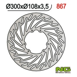 NG tarcza hamulcowa przód derbi 50/125, aprilia 50/125, rieju 50 smx (300x108x3,5)