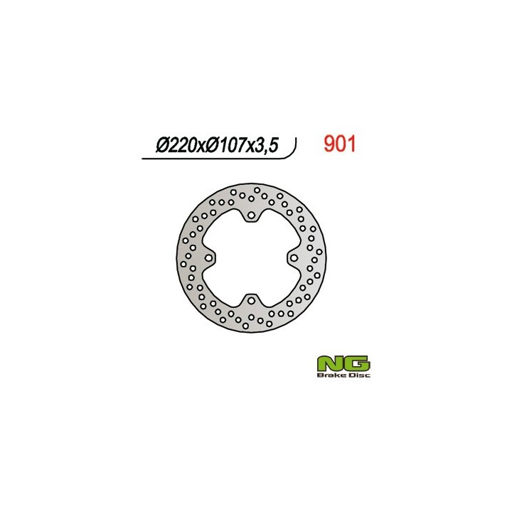 NG tarcza hamulcowa przód yamaha grizzly 660 01-04 (220X107X3,5 4 otwory)