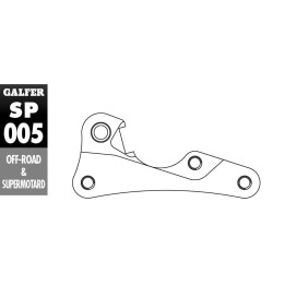 GALFER adapter tarczy hamulcowej 270MM suzuki rmz 250 '07- rmz 450 '05-/ kawasaki kxf 250/450 '06-, klx 450 '07