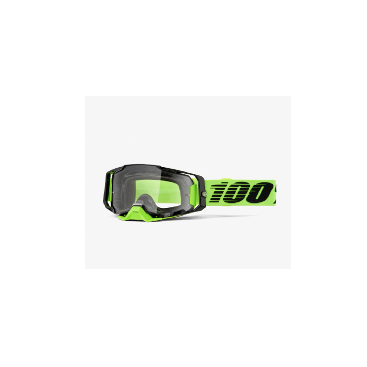 100 PROCENT GOGLE ARMEGA NEON YELLOW - CLEAR LENS