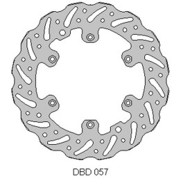 DELTA BRAKING tarcza hamulcowa przód beta 2T/4T '13-21, wave (260X126,5X3MM) (6X6,5MM) (NG1293)
