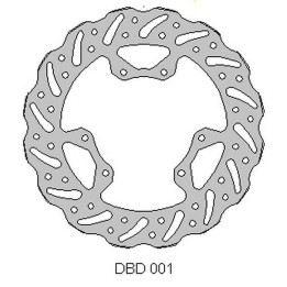 DELTA BRAKING tarcza hamulcowa przód honda cr 125 '95-07, 250 '95-01, crf 250 '04-14, crf 450 '02-14 wave (240X101X3MM) (6X6,5M…