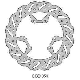DELTA BRAKING tarcza hamulcowa przód honda crf 250 '15-21, crf 450 '15-21, wave (260X101,2X4MM) (6X6,5MM) (NG1486)