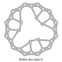 DELTA BRAKING tarcza hamulcowa przód honda crf 250 '15-21, crf 450 '15-21, wave ultra light (260X101,2X4MM) (6X6,5MM) (NG1486)