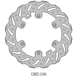 DELTA BRAKING tarcza hamulcowa przód ktm 2T/4T '91-'25, husaberg, husqvarna, gas-gas '21, wave (260X126,5X3MM) (6X6,5MM) (NG140)
