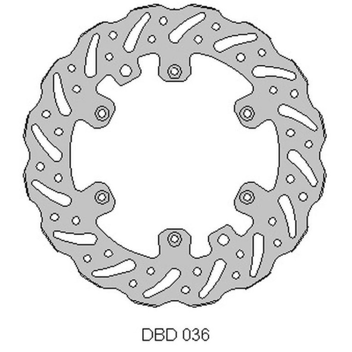DELTA BRAKING tarcza hamulcowa przód ktm 2T/4T '91-'25, husaberg, husqvarna, gas-gas '21, wave (260X126,5X3MM) (6X6,5MM) (NG140)