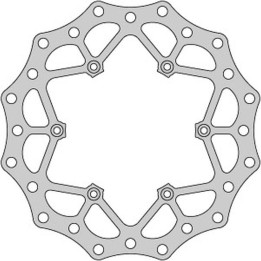 DELTA BRAKING tarcza hamulcowa przód ktm 2T/4T '91-'25, husaberg, husqvarna, gas-gas '21, wave ultra light (260X126,5X3MM) (6X6…