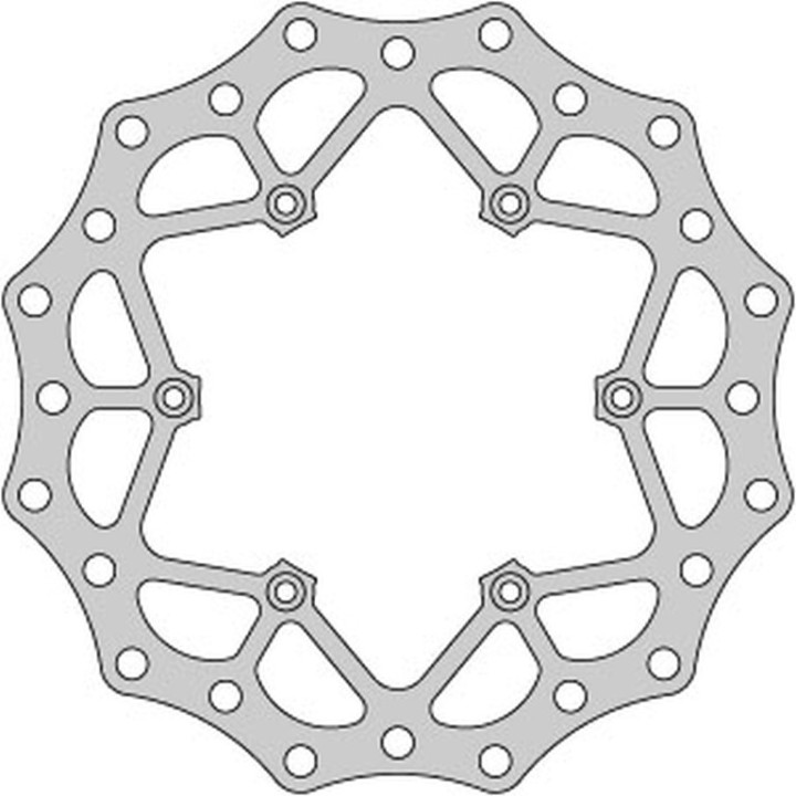 DELTA BRAKING tarcza hamulcowa przód ktm 2T/4T '91-'25, husaberg, husqvarna, gas-gas '21, wave ultra light (260X126,5X3MM) (6X6…