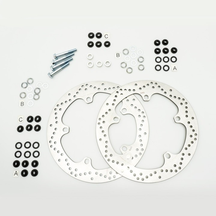NG tarcza hamulcowa przód bmw r 1200 gs/adv '13-'18, r 1250 gs/adv '19-'22, r 1300 gs '22, (320X181X4,8MM) (5X14,0MM) (zestaw d…