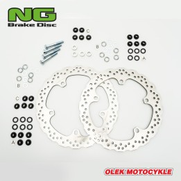 NG tarcza hamulcowa przód bmw r 1200 gs/adv '13-'18, r 1250 gs/adv '19-'22, r 1300 gs '22, (320X181X4,8MM) (5X14,0MM) wave (zes…