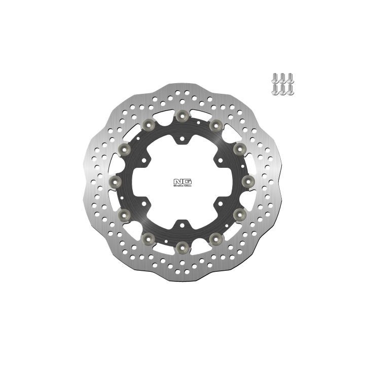 NG tarcza hamulcowa przód bmw K1100LT/RS '89-00, R1100GS/R '93-94, R1100R/RT/RS '92-01 (305x118x5MM) (6X9,0MM) wave pływająca (…