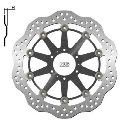 NG tarcza hamulcowa przód honda xl 1000 v varadero '99-'13, vfr crossrunner 800 '11-14 (296X62X5MM) (6X6,5MM) wave pływająca (ś…