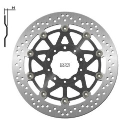 NG tarcza hamulcowa przód kawasaki Z1000/ZZR1400 '17-20 (310X80X5,5MM) (5X10,5MM) pływająca (środek aluminiowy)