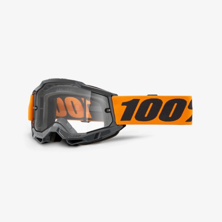 100 PROCENT GOGLE ACCURI 2 ENDURO MOTO ORANGE - DUAL CLEAR LENS