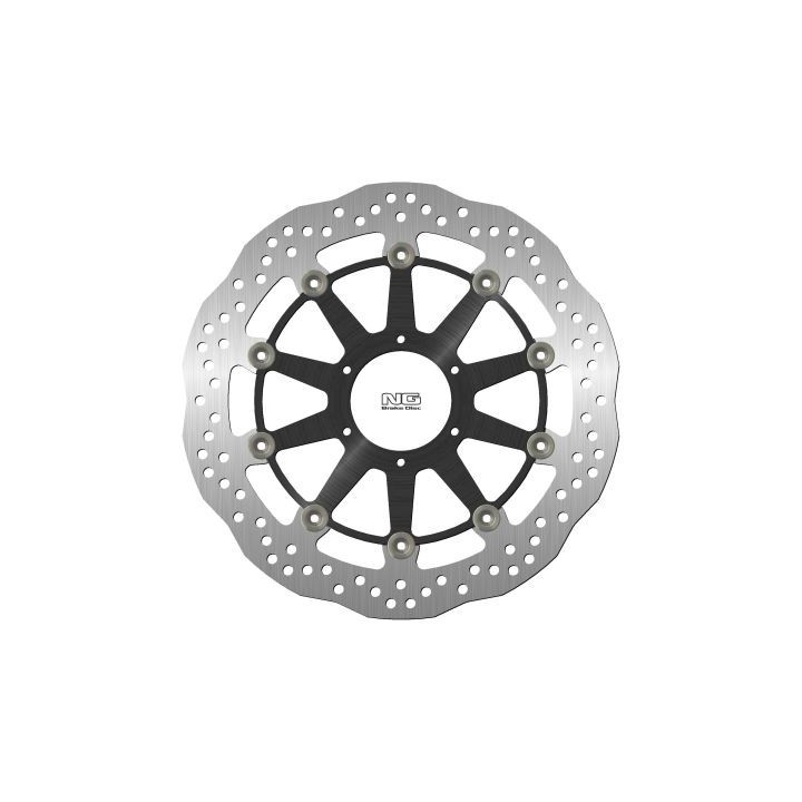 NG tarcza hamulcowa przód honda CBR1000RR '09-19 (320X74X5MM) (6X6,5MM) wave pływająca (środek aluminiowy)