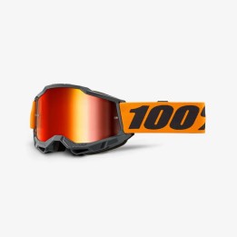 100 PROCENT GOGLE ACCURI 2 ORANGE - MIRROR RED LENS