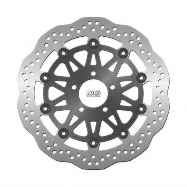 NG tarcza hamulcowa przód kawasaki ZR1100 '92-98, ZXR1100 '99-00, ZX-9R '00-01 (310X61X5MM) (5X10,5MM) wave pływająca (czarny ś…