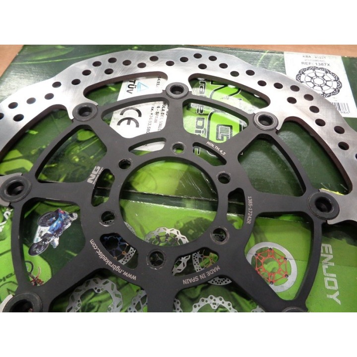 NG tarcza hamulcowa przód bmw s 1000R/RR/XR 13-18, moto guzzi california 1400 13-18 (320X64X5,0MM) (6X8,5MM) wave pływająca (mo…