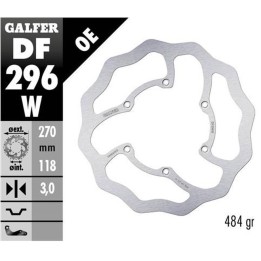 GALFER tarcza hamulcowa przód yamaha wr 250F '17-, wr 450F '20-, yz 125/250 '22-, yz 250F/450F '20 wave (270X118X3MM)