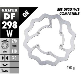 GALFER tarcza hamulcowa przód yamaha wr 450F '16-'19, yz 125/250 '18-'21, yz 250F/450F '16-'20 wave (270X118X3MM)