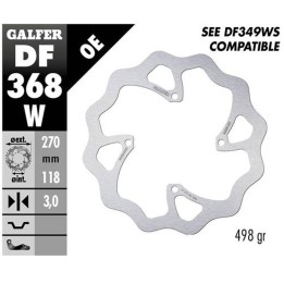 GALFER tarcza hamulcowa przód suzuki rm 250Z '19-, rmx 450Z '18- wave (270X118X3MM)