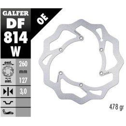GALFER tarcza hamulcowa przód beta rr 250/300/350 '12-, rr 390/400/430/450/450/498 '14-, xtrainer 250/300 '15- wave (260X127X3M…