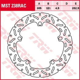 TRW zf tarcza hamulcowa przód bmw r 1100S '98-'00, r 1200GS/ADV '04-'18 (305X181X4,5MM) wave