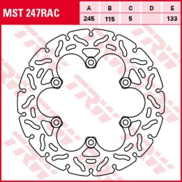 TRW zf tarcza hamulcowa tył ducati monster 600/620/695/750/800/900/916/1000 '93-'06, yamaha fzr 600 '89-'95, fzs 600 fazer '98-…