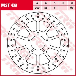 TRW zf tarcza hamulcowa przód aprilia scarabeo 125 '99-'10, sportcity 125 '08-'13, sportcity 200/250 '05-'09, scarabeo/sportcit…